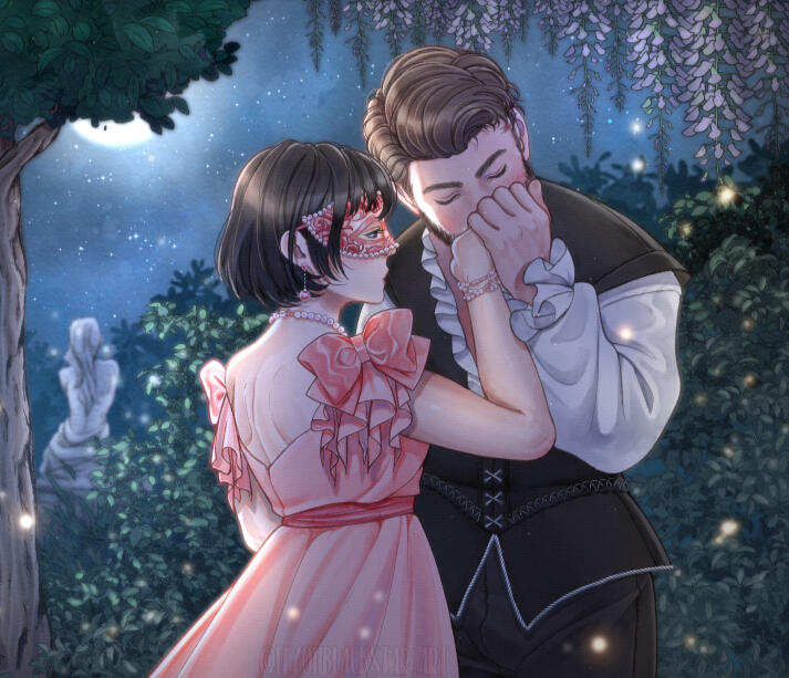 Halfbody with complex background sample
